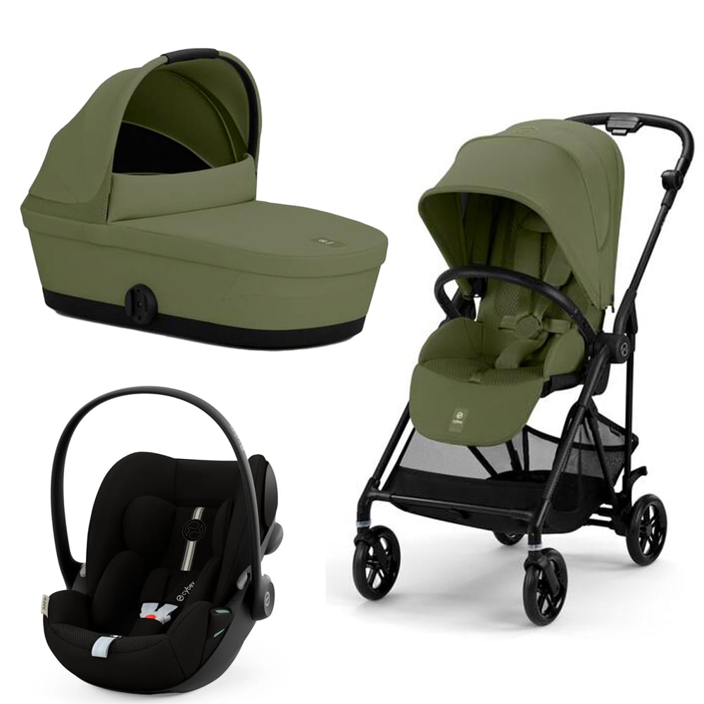 Carucior Cybex Melio Carbon 3 in 1 Moss Green