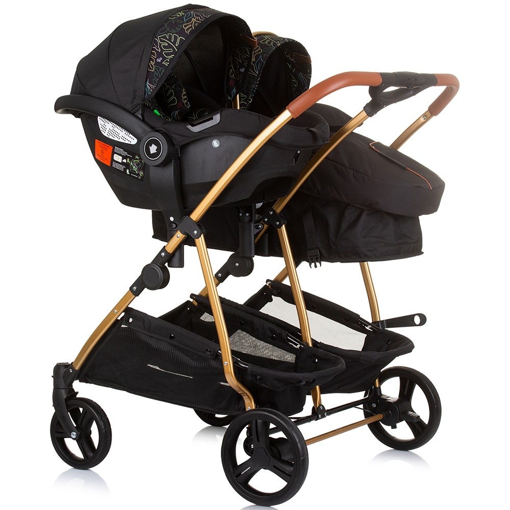 Carucior Gemeni Chipolino Duo Smart 3 in 1, Aluminiu - imagine 6