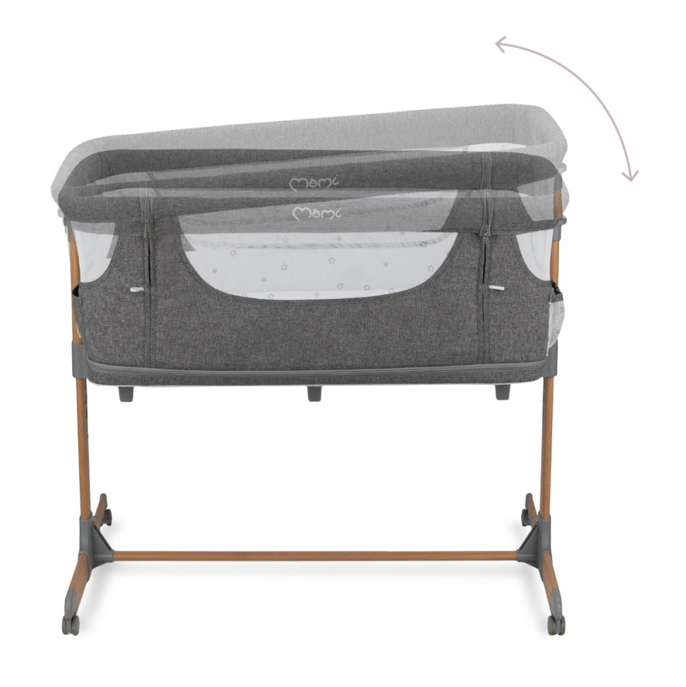 Co-sleeper Momi Smart Bed 4 în 1, Gri - imagine 5