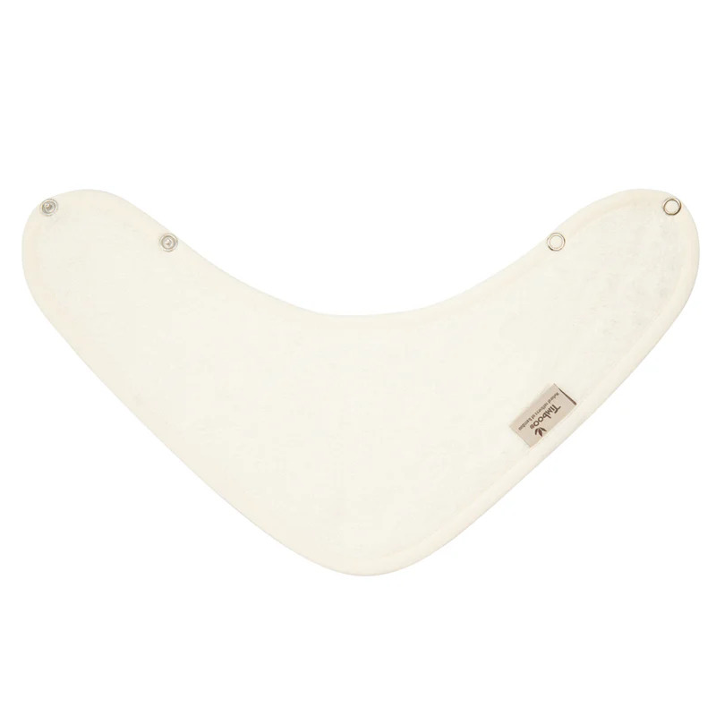 Baveta bandana bambus Timboo, absorbantă, Daisy White