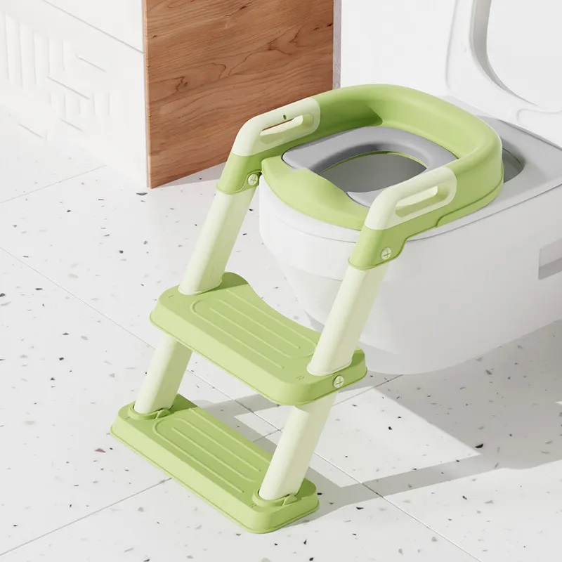 Reductor Toaleta Little Mom Pliabil cu Scară - imagine 6