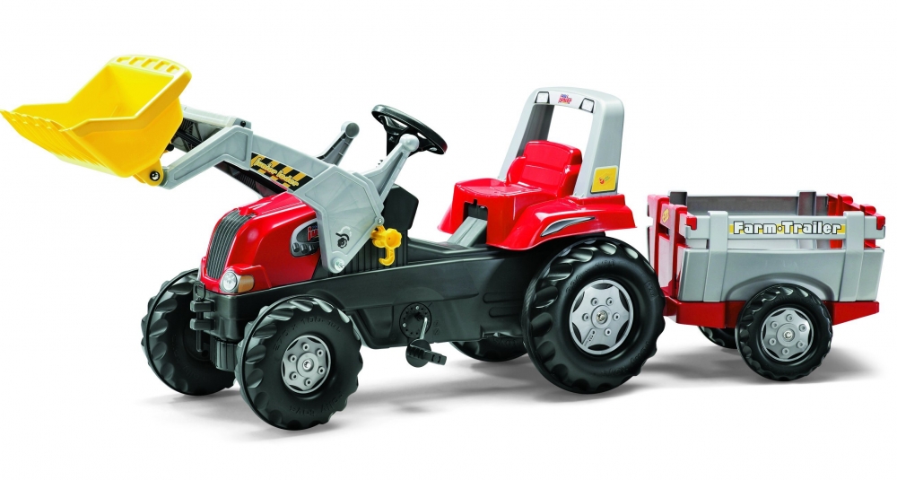 Tractor Rolly Toys Junior cu Remorcă și Cupă