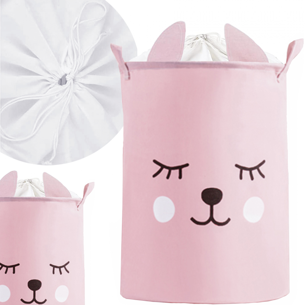 Cos Pliabil Sipo Pink Bear 43L Organizare