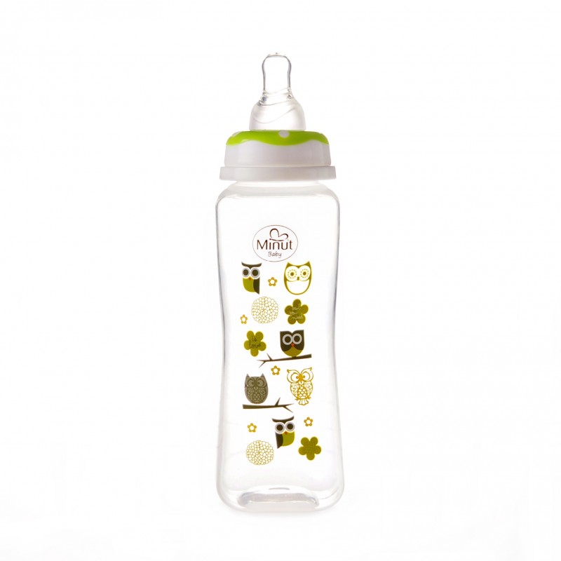 Biberon Minut Baby 250ml 3+ Verde | Hrănire Sigură