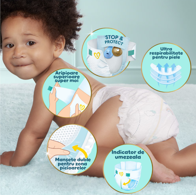 Scutece Pampers Premium Care 3, 6-10kg, 200buc - imagine 3