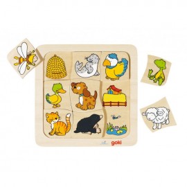Joc Puzzle Casutele Animalelor Goki | Asociere și Dezvoltare - imagine 2