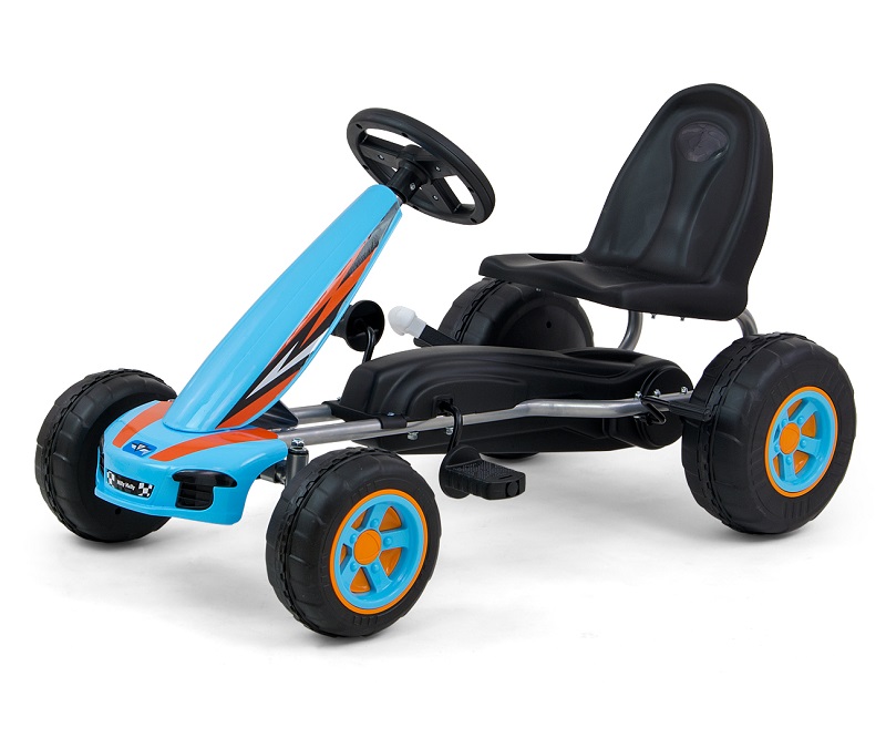 Kart cu pedale Viper Blue Milly Mally +3 ani - imagine 4