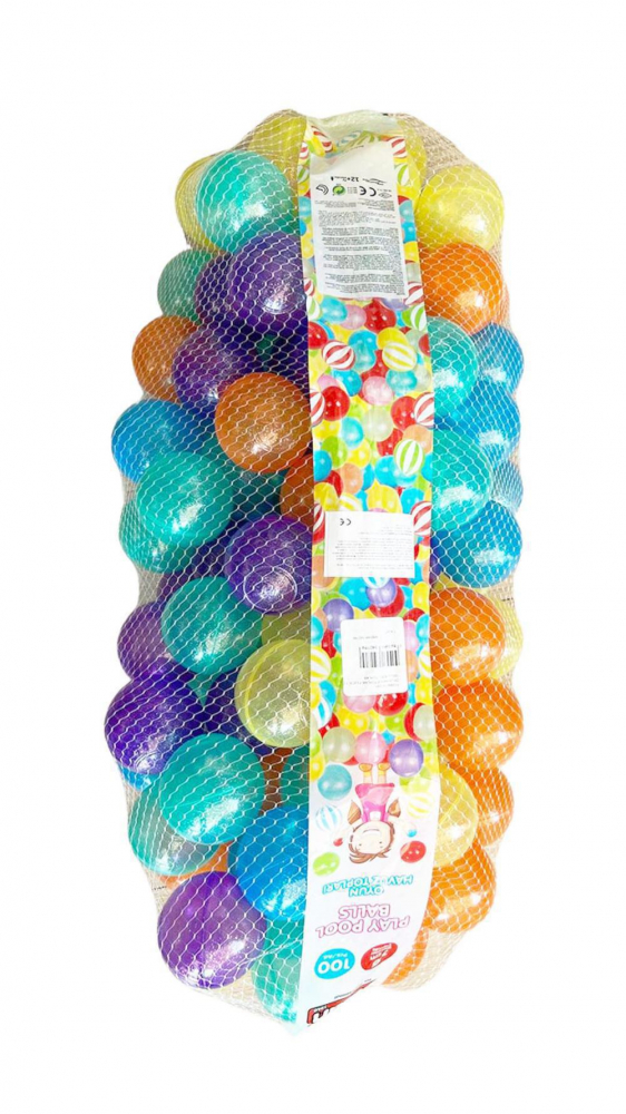 Set 100 Bile Pilsan 7 cm Pastel Glitter - imagine 2