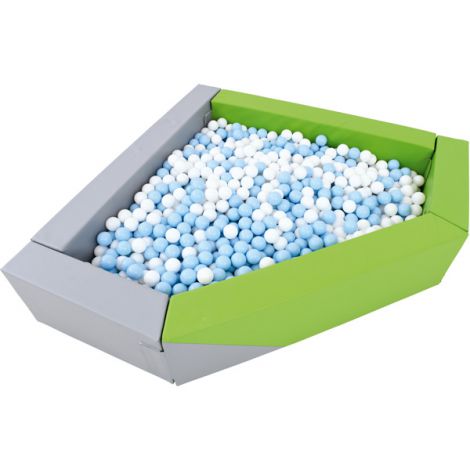 Piscina Triunghiulară Bile Gri-Verde Moje Bambino - imagine 2
