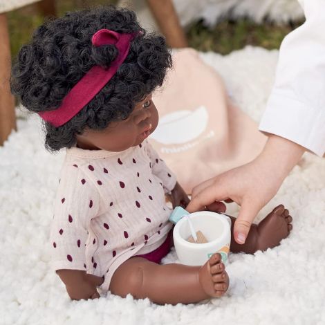 Păpușă Fetiță Africană 38 cm - Miniland - imagine 7