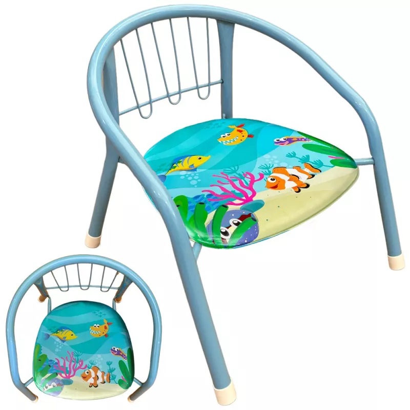 Scaunel NiceKids Blue Ocean Fish, ergonomic, 36 cm