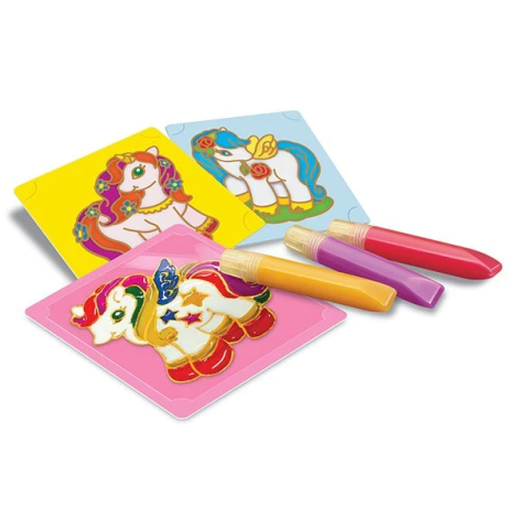 4M Kit Vopsele Vitralii Unicorni - Creativitate - imagine 3