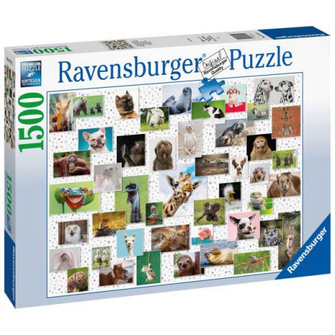 Puzzle Colaj Animale, 1500 piese, Ravensburger - imagine 2