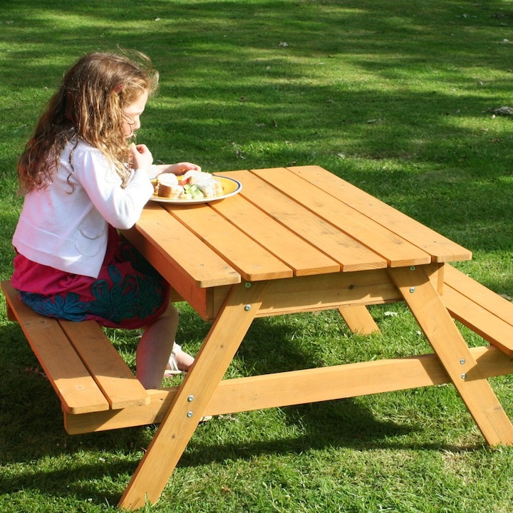 Masa de gradina Ginger Home cu nisip si bancute - imagine 3