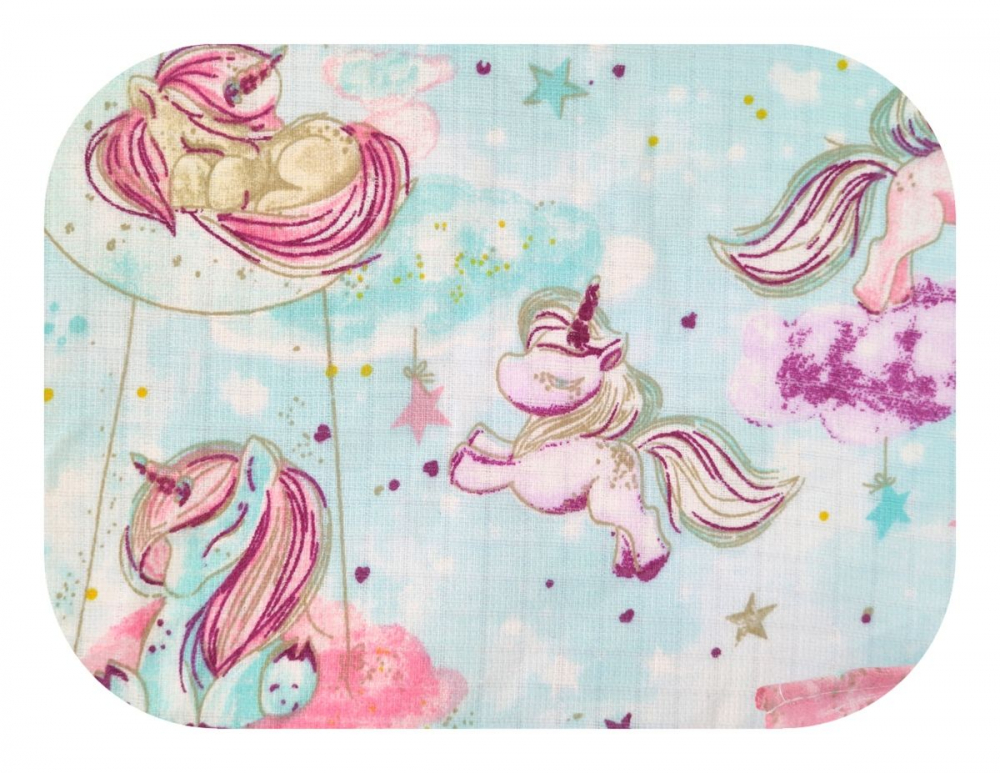 Scutec Muselina Tetra Egakids Unicorn - imagine 2