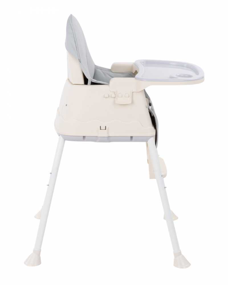 Scaun Masa KikkaBoo 3in1 Creamy Grey, Ergonomic - imagine 2