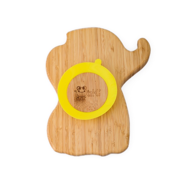 Set Diversificare Oaki Bambus Galben | Castron + Farfurie - imagine 6