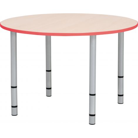 Blat Masă Artar Rotund Quadro Cant Roșu | Moje Bambino - imagine 3