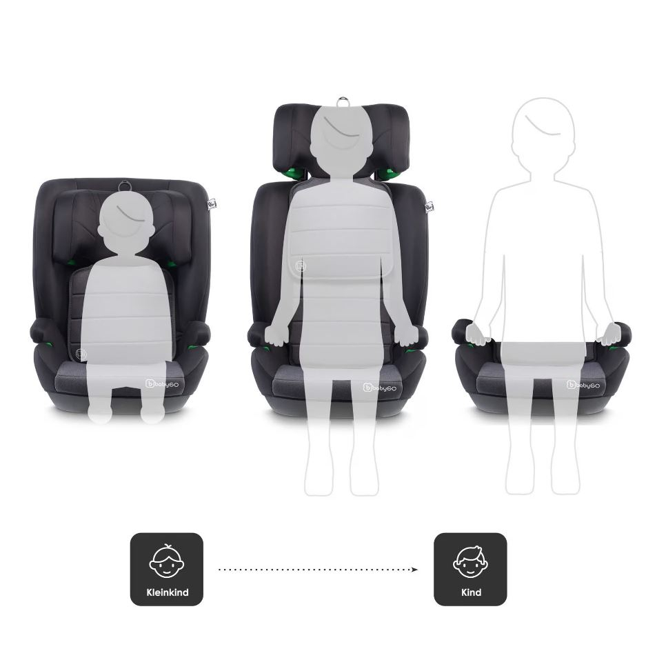 BabyGo SafeChild2 Grey - Scaun auto R129 - imagine 6