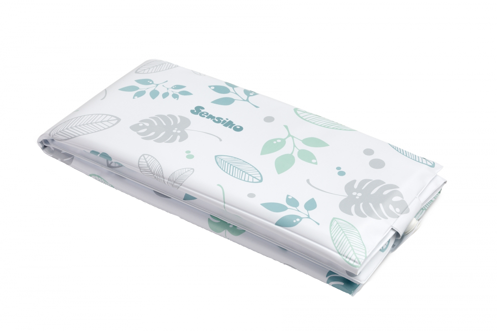 Saltea infasat pliabila Sensillo Floral blue - imagine 4