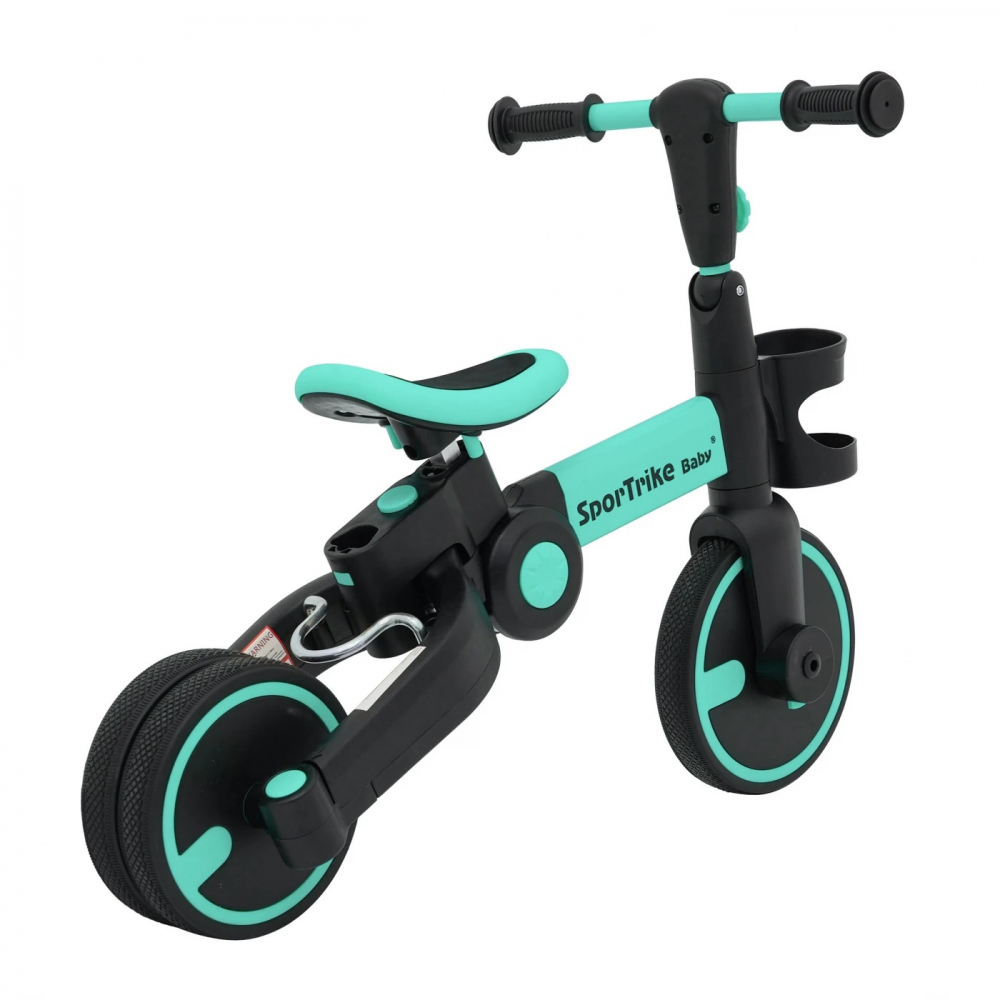 Sportrike Happy Tricicleta 3-in-1 Albastru - imagine 2
