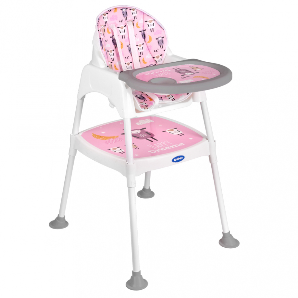 Scaun masa transformabil 3 in 1 Roz Ikonka - imagine 8