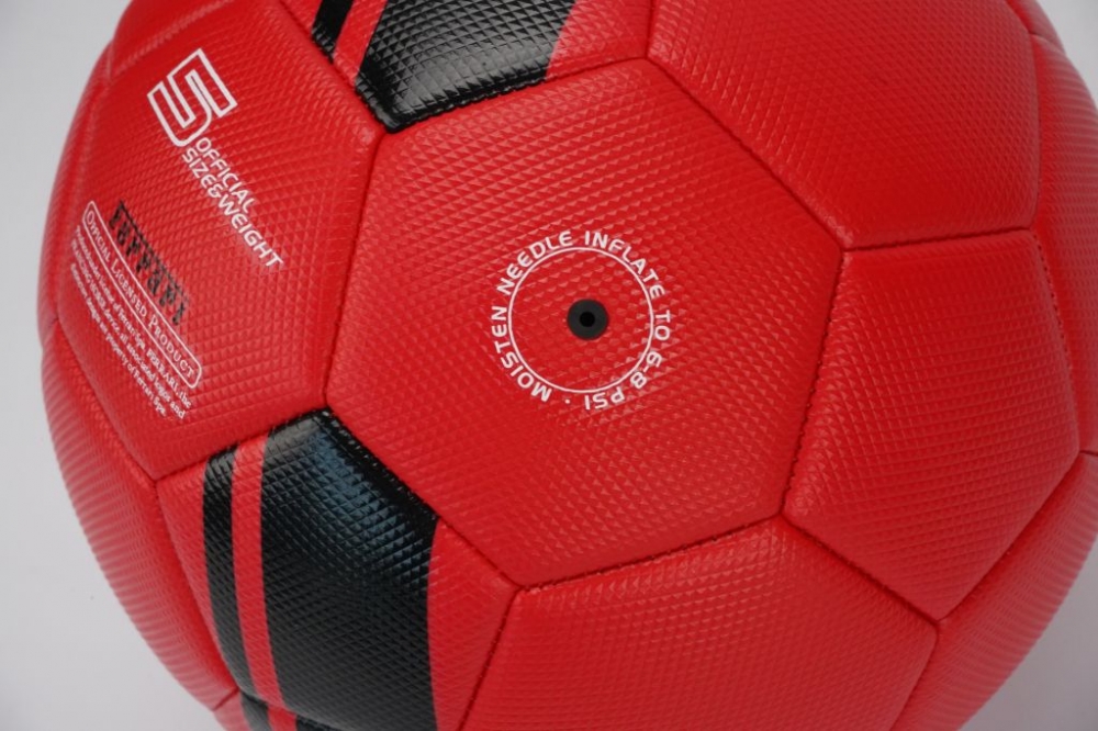 Minge Fotbal Ferrari Marimea 5, Rosu, PVC, Mesuca - imagine 6