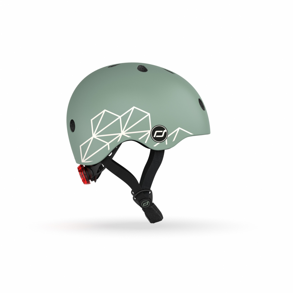 Casca copii Scoot and Ride cu LED si magnet, 45-51cm