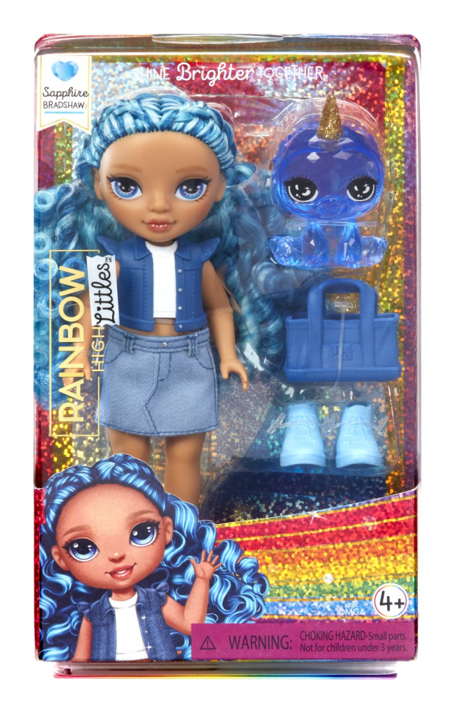 Papusa Rainbow High Littles Sapphire Bradshaw