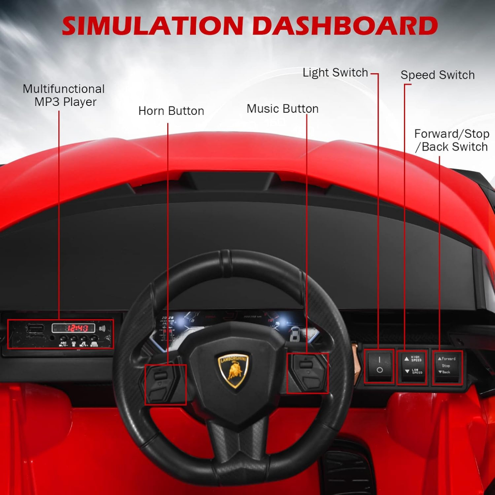Masinuta Lamborghini Sian cu Telecomanda | Nichiduta - imagine 6