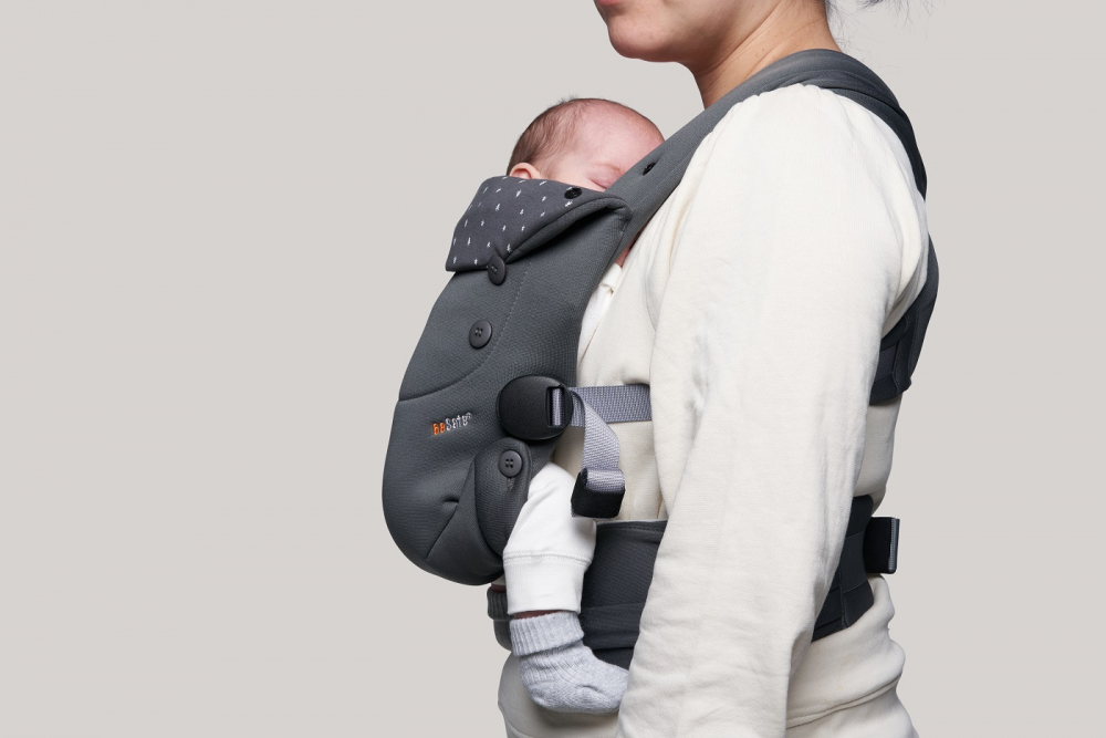 BeSafe Newborn Haven Anthracite Forest - Ergonomic - imagine 7