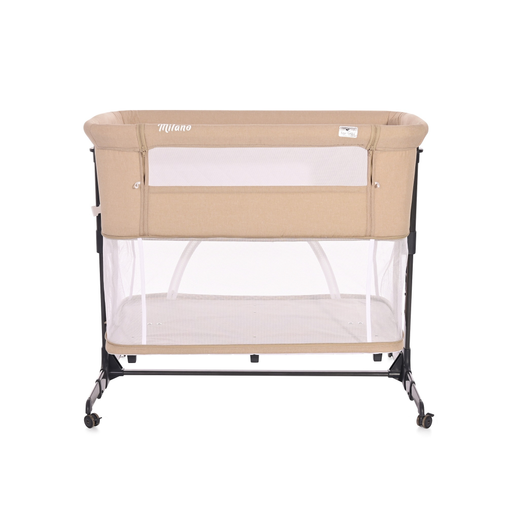 Patut Co-Sleeper Lorelli Milano Beige, Pliabil - imagine 2