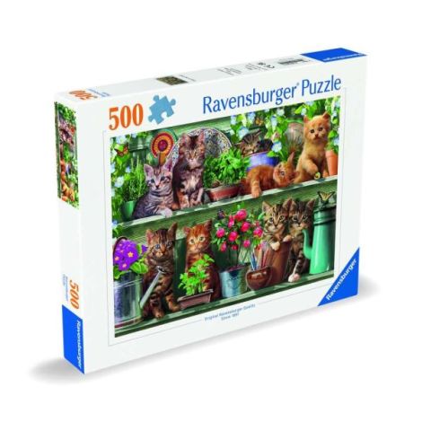 Ravensburger Puzzle Pisici pe Raft 500 Piese - imagine 3