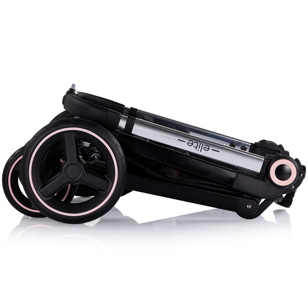 Chipolino Elite 3in1 Carucior Premium Pink - imagine 9