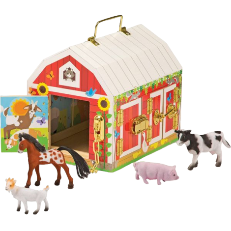 Jucarie Educativa Ferma cu Incuietori Melissa & Doug
