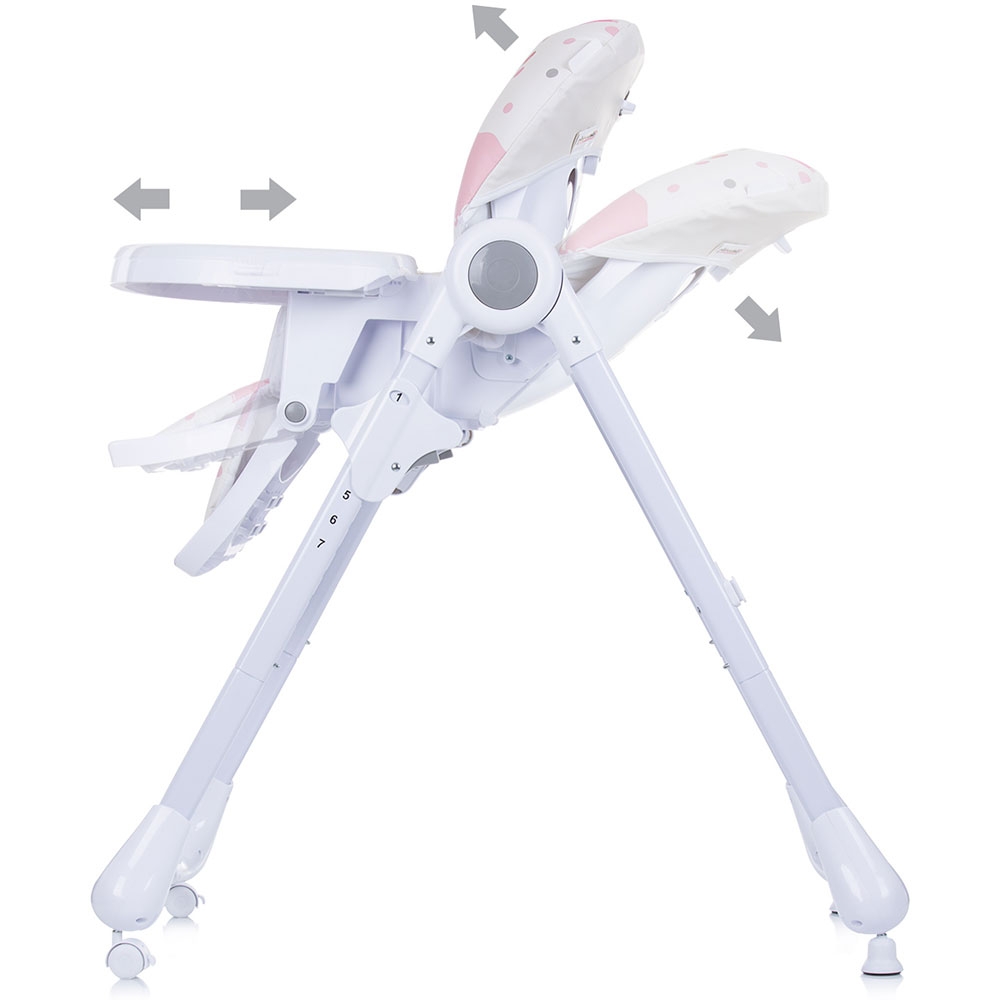Scaun de masa Chipolino Yeti Rose, confortabil - imagine 4