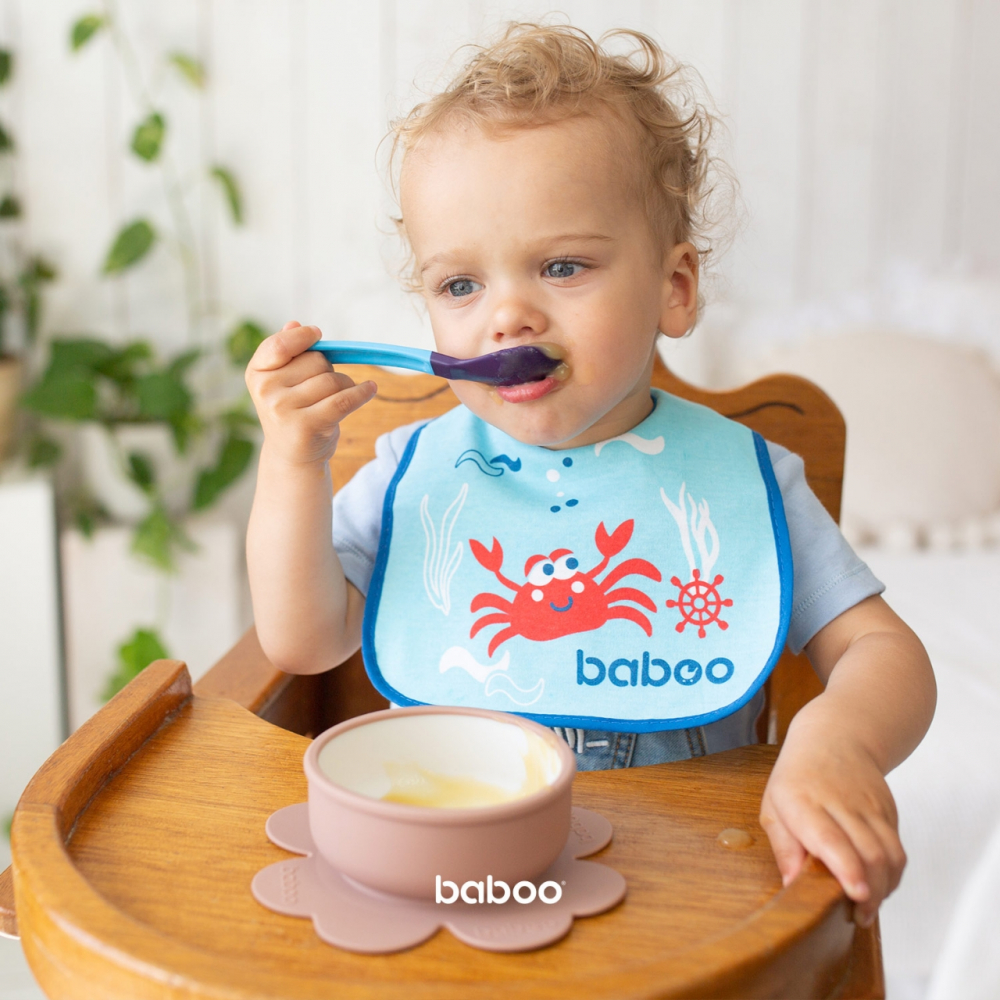 Bol Silicon Baboo Roz cu Ventuza | Autonomie Masă - imagine 3