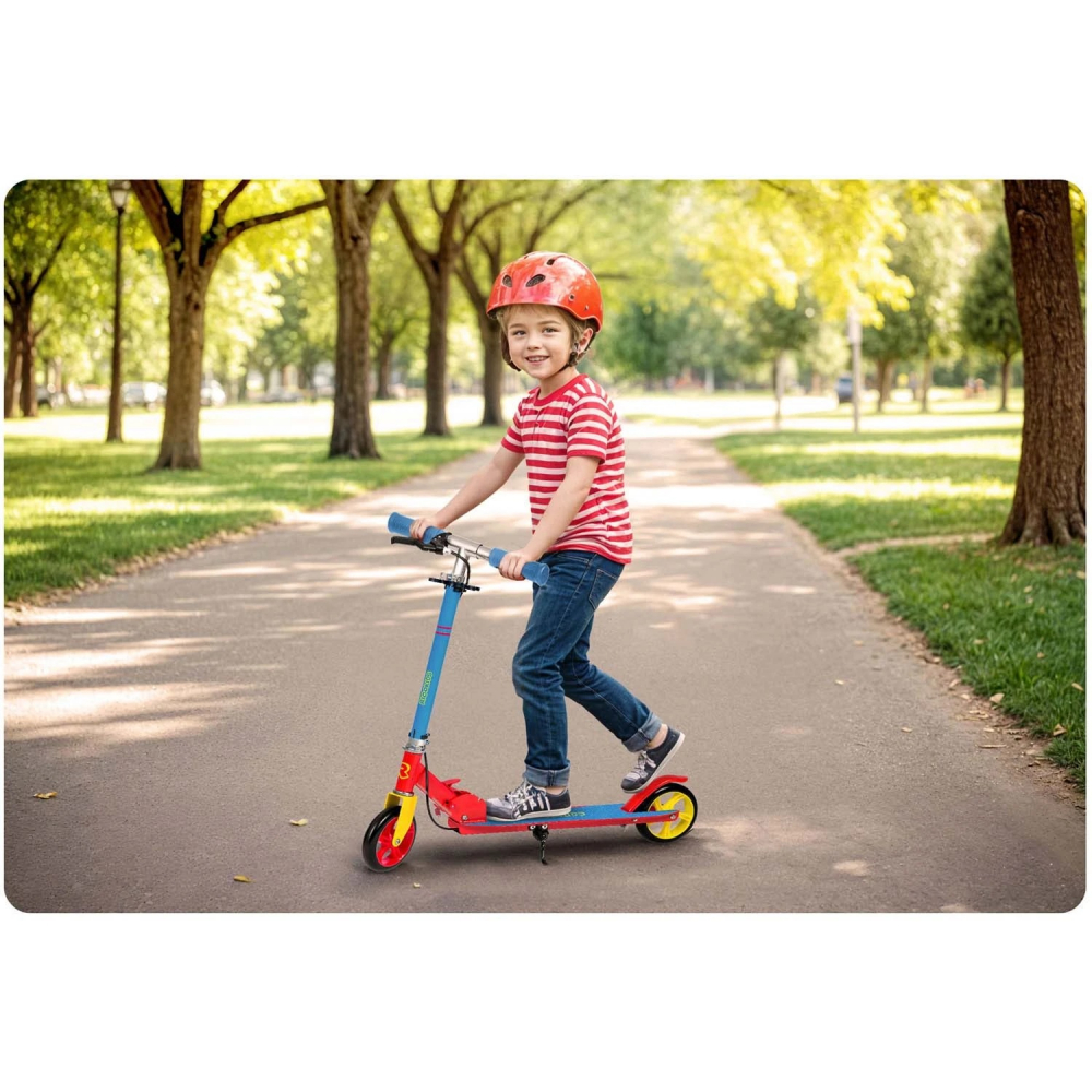 Trotineta Ricokids Kodi Pliabilă Albastru-Rosu