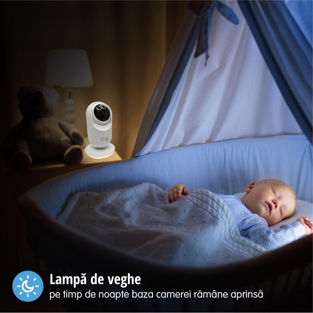 Baby Monitor WiFi Easycare | Supraveghere 2in1 - imagine 3