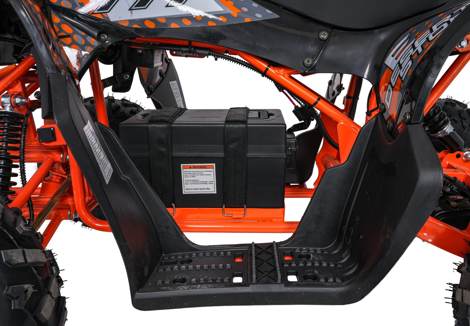 ATV Electric 48V 800W Desert Storm Portocaliu Autokids - imagine 8