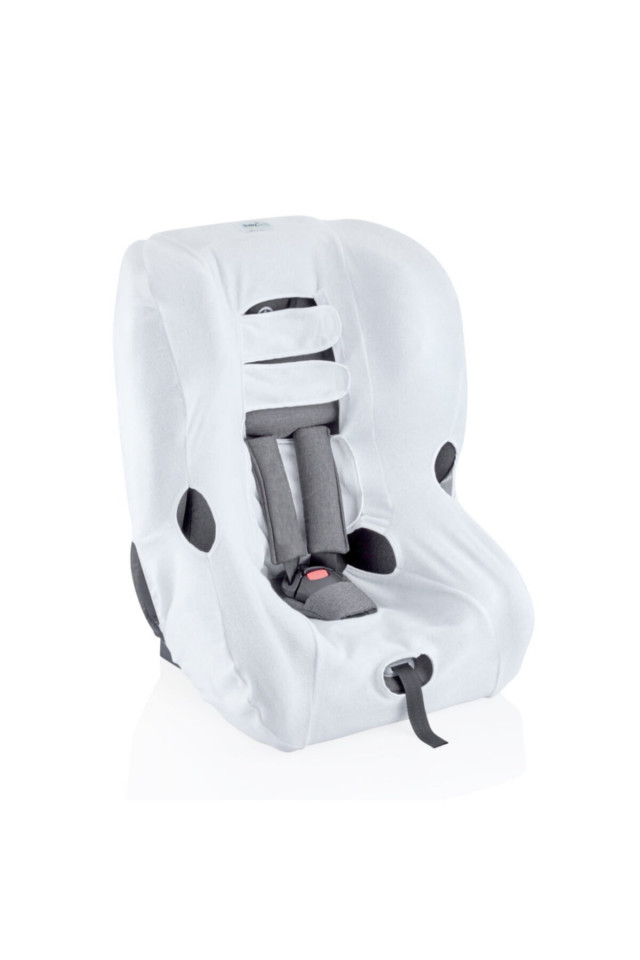 Husă Scaun Auto Babyjem Alb, Anti-transpirație - imagine 6