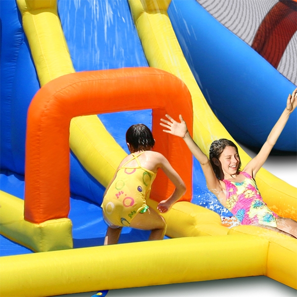 Parc Acvatic Gonflabil Happy Hop cu Tobogane - imagine 2
