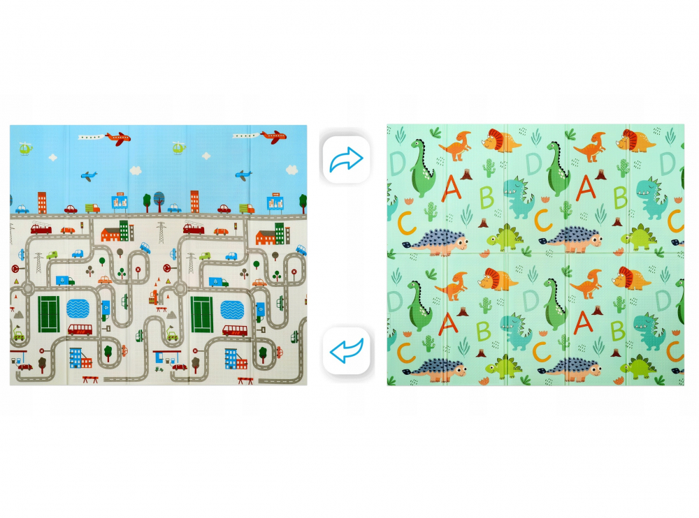 Covor Educational Matadi 2Fețe 180x200 Dino Road