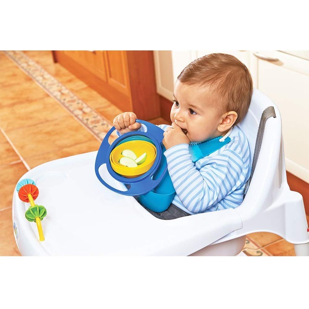 Amazing Bowl Blue Bol Rotativ 360° Babyjem - imagine 7