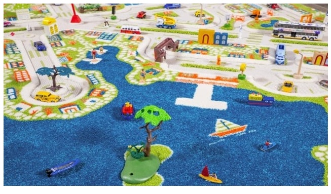 Covor 3D Orasul la Mare Ivi carpets - Joaca Educativa