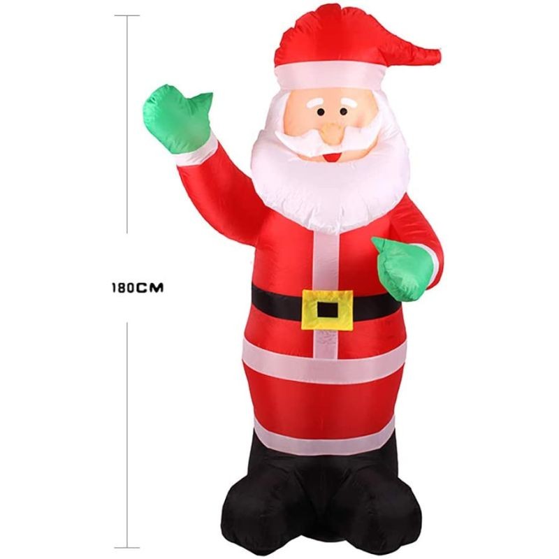 Figurină Moș Crăciun gonflabil 180cm LED Procart