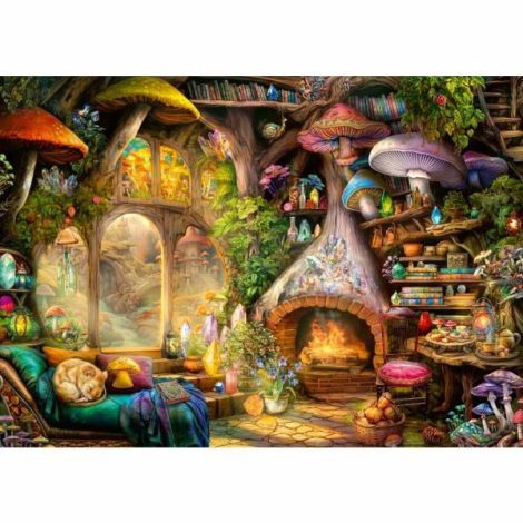 Puzzle Ravensburger 1000p - Lumea Magică a Ciupercilor - imagine 3