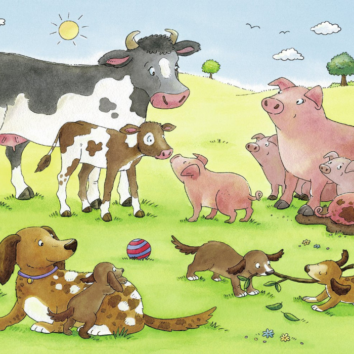 Puzzle Ravensburger Animale de Familie