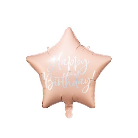 Balon Roz Pudrat Happy Birthday Party Deco