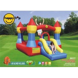 Castel Gonflabil Happy Hop 9017 cu Tobogan Albastru - imagine 2